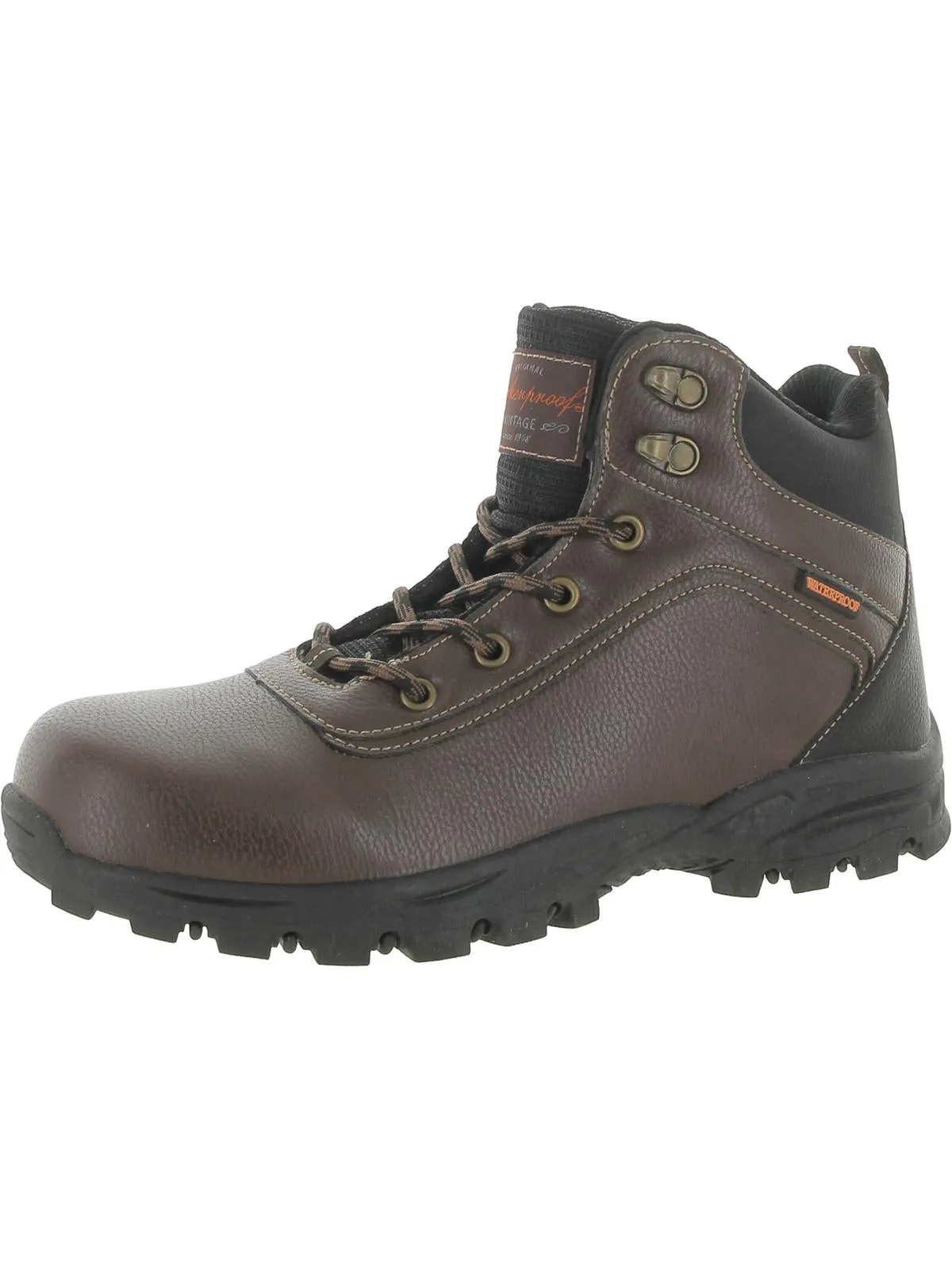 Jace Mens Faux Leather Outdoor Hiking Boots