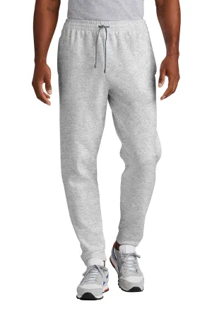 Jerzees Mens NuBlend Fleece Jogger Sweatpants w/ Pockets - Ash Grey/Charcoal Grey