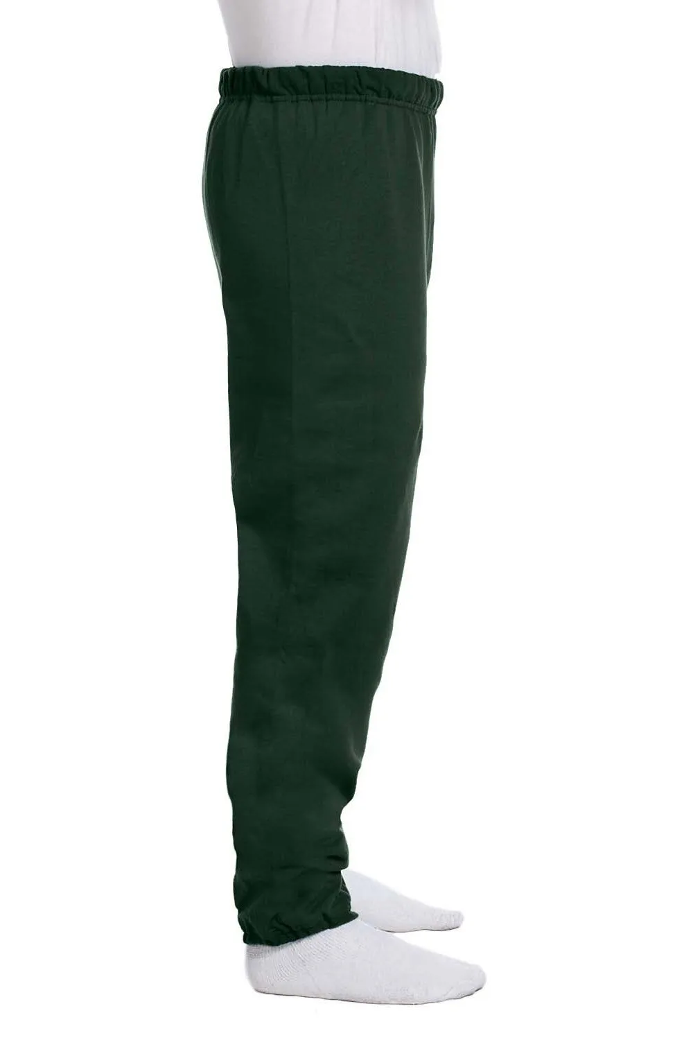Jerzees Mens NuBlend Pill Resistant Fleece Sweatpants - Forest Green