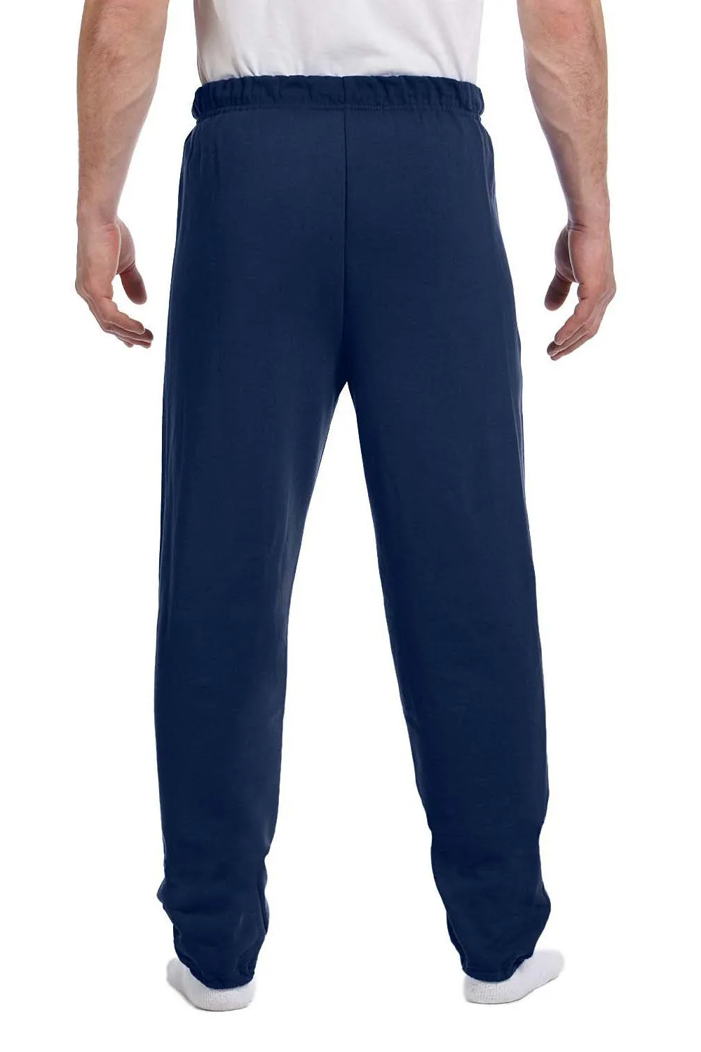 Jerzees Mens NuBlend Pill Resistant Fleece Sweatpants - Navy Blue