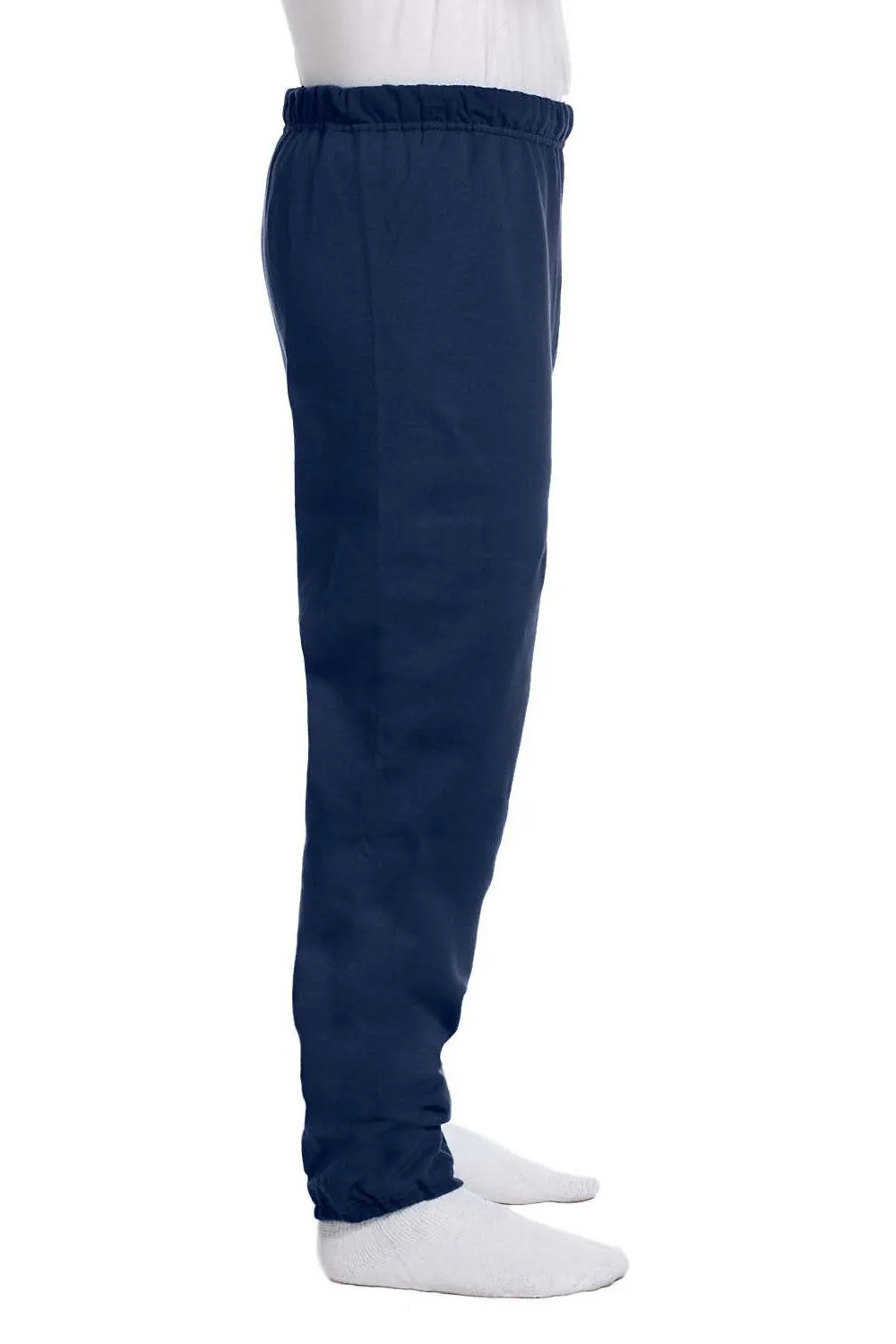 Jerzees Mens NuBlend Pill Resistant Fleece Sweatpants - Navy Blue
