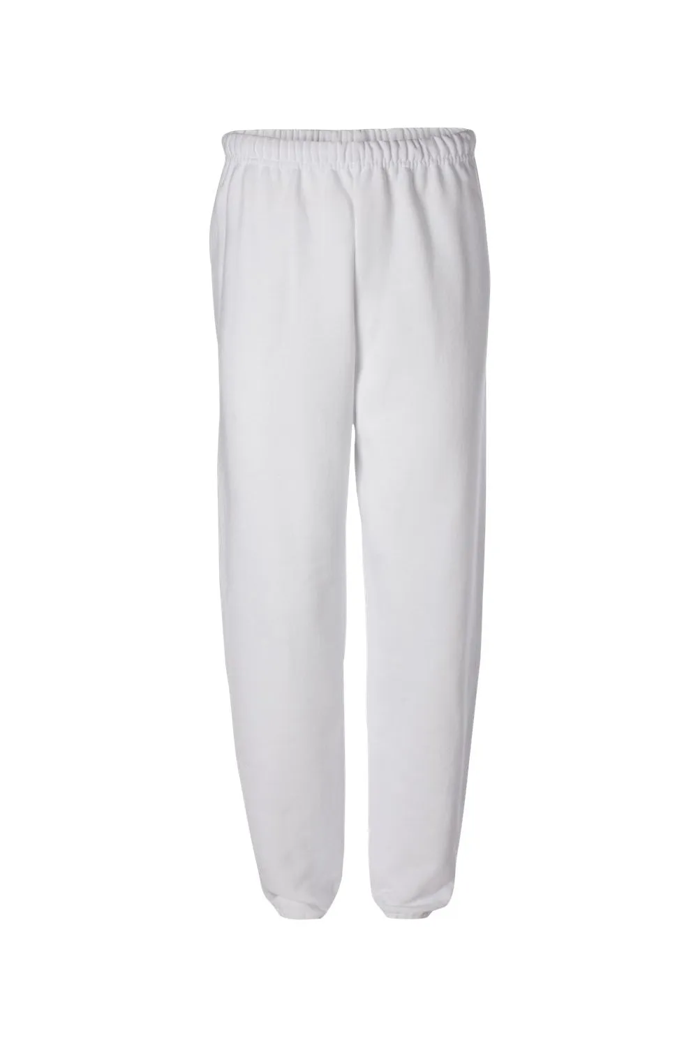 Jerzees Mens NuBlend Pill Resistant Fleece Sweatpants - White