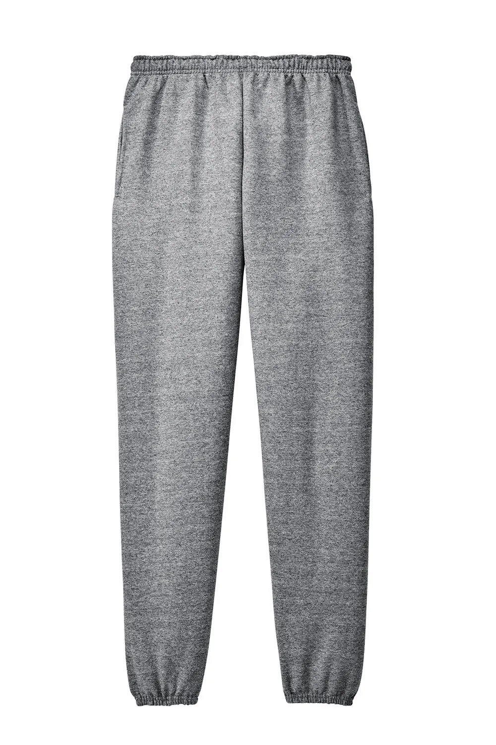 Jerzees Mens Super Sweats NuBlend Pill Resistant Fleece Sweatpants w/ Pockets - Oxford Grey