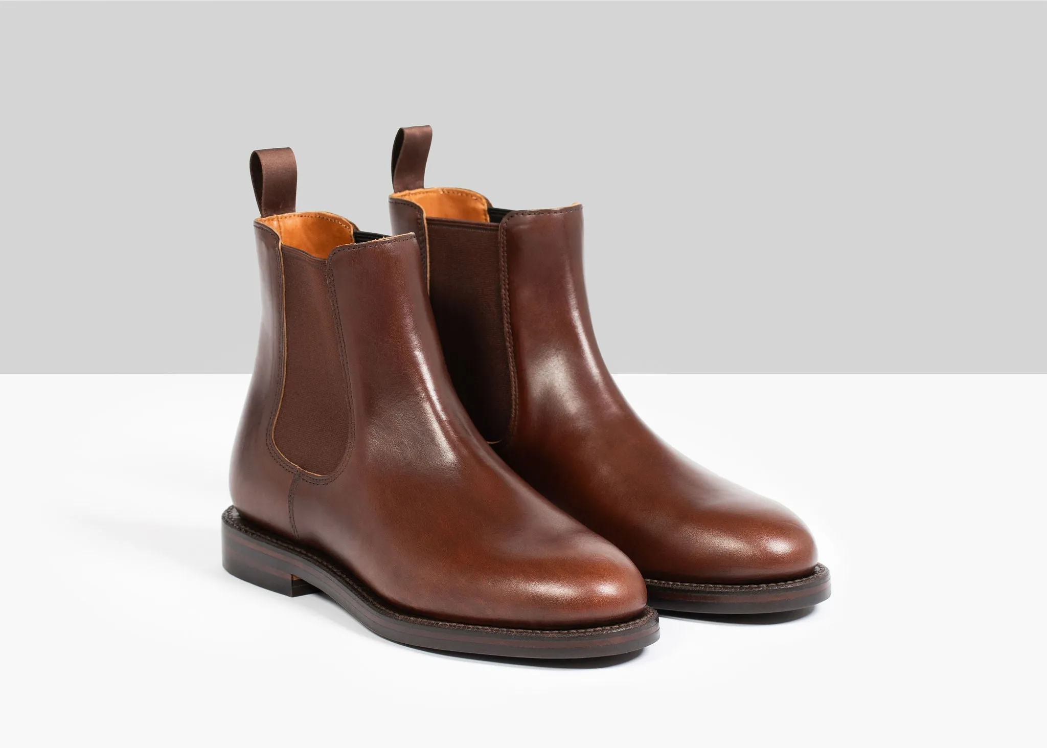 Josephine Chelsea Boot Crimson Chromexcel