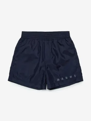 Kids Logo Swim Shorts in Navy