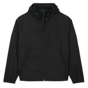 Lacoste Water-Repellent Packable Nylon Jacket Black