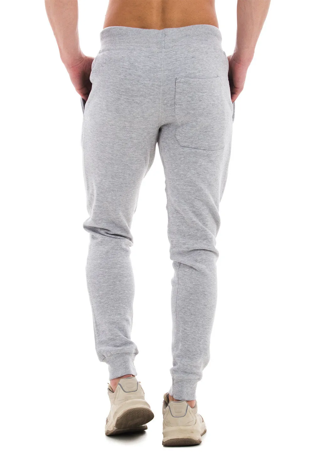 Lane Seven Mens Premium Jogger Sweatpants w/ Pockets - Heather Grey