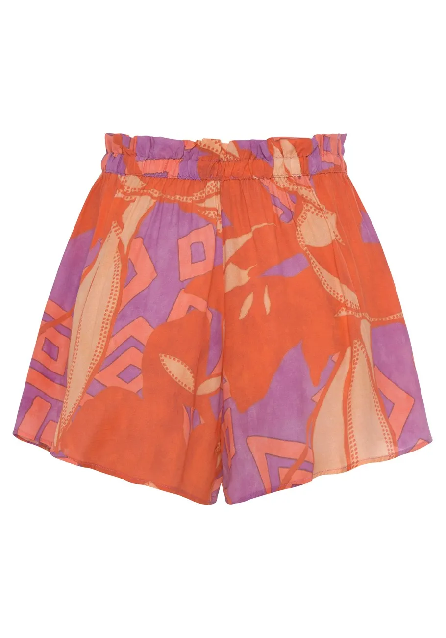 LASCANA Women's Flowy Patterned Shorts
