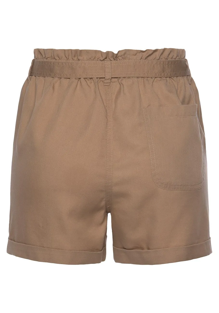LASCANA Women's Paperbag Waist Shorts