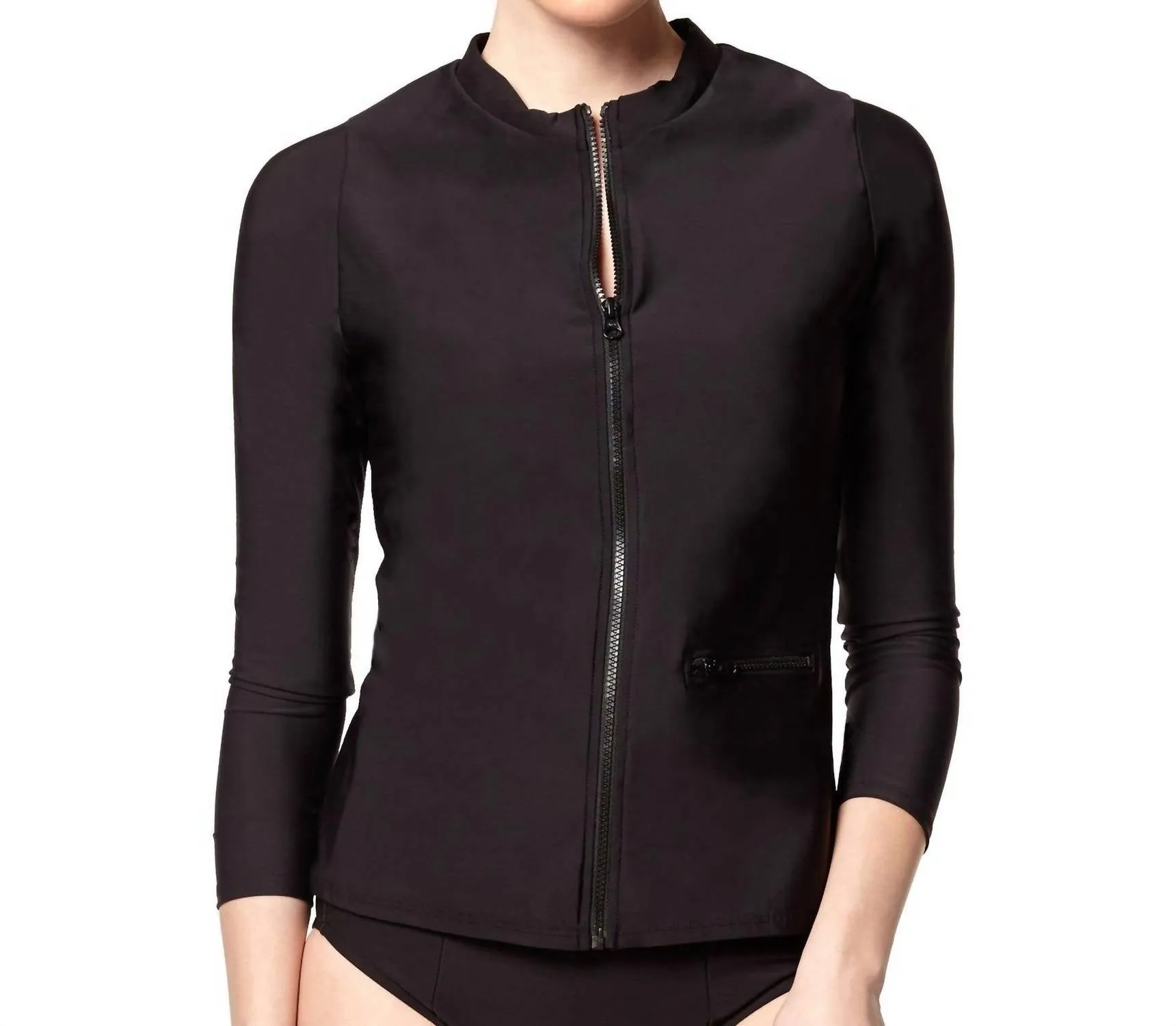Long Sleeve Rashguard In Black