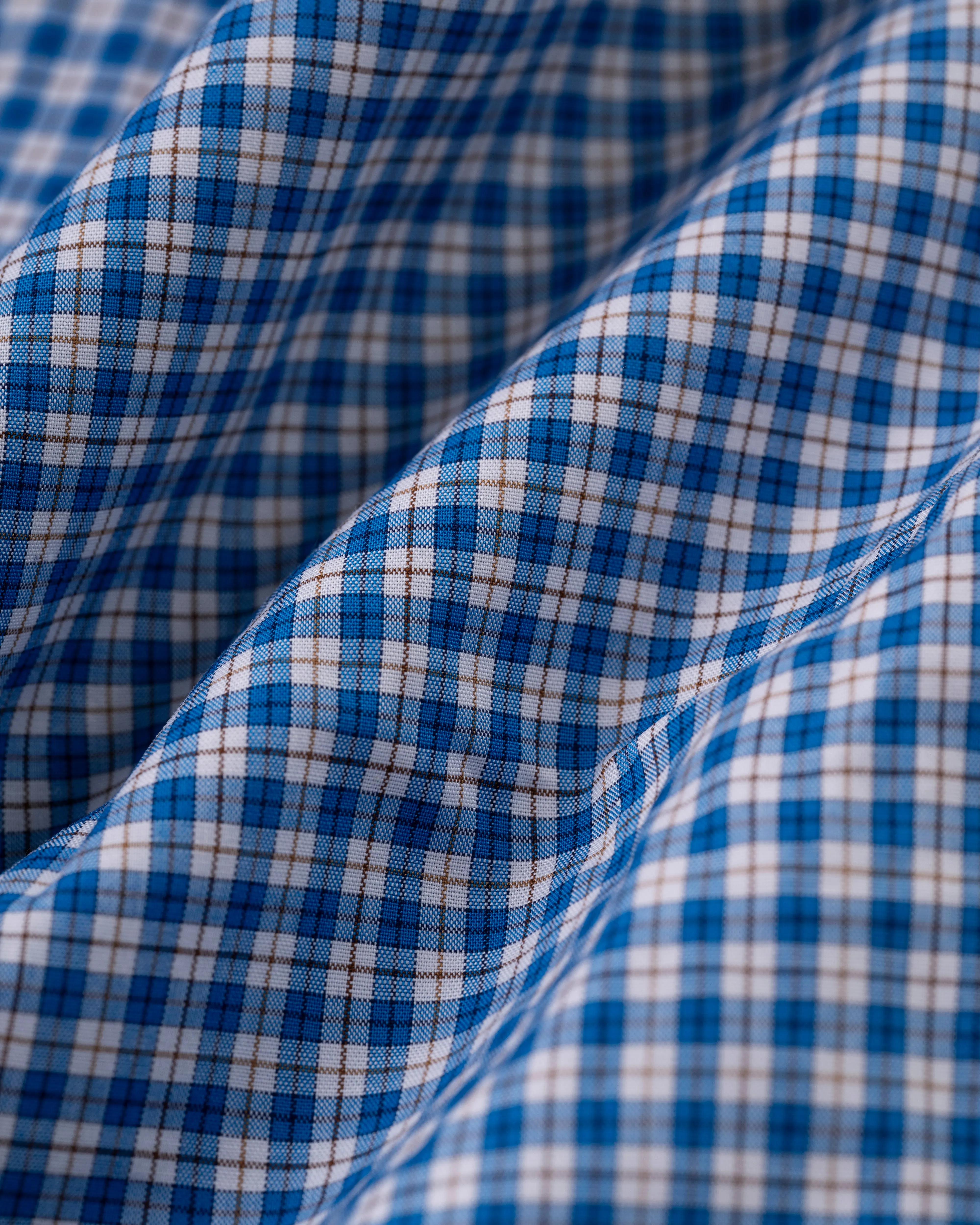 LONG SLEEVE SPORT SHIRT - BLUE CHECK