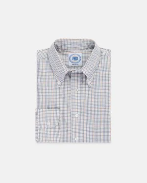 LONG SLEEVE SPORT SHIRT - GREY MULTI TATTERSALL