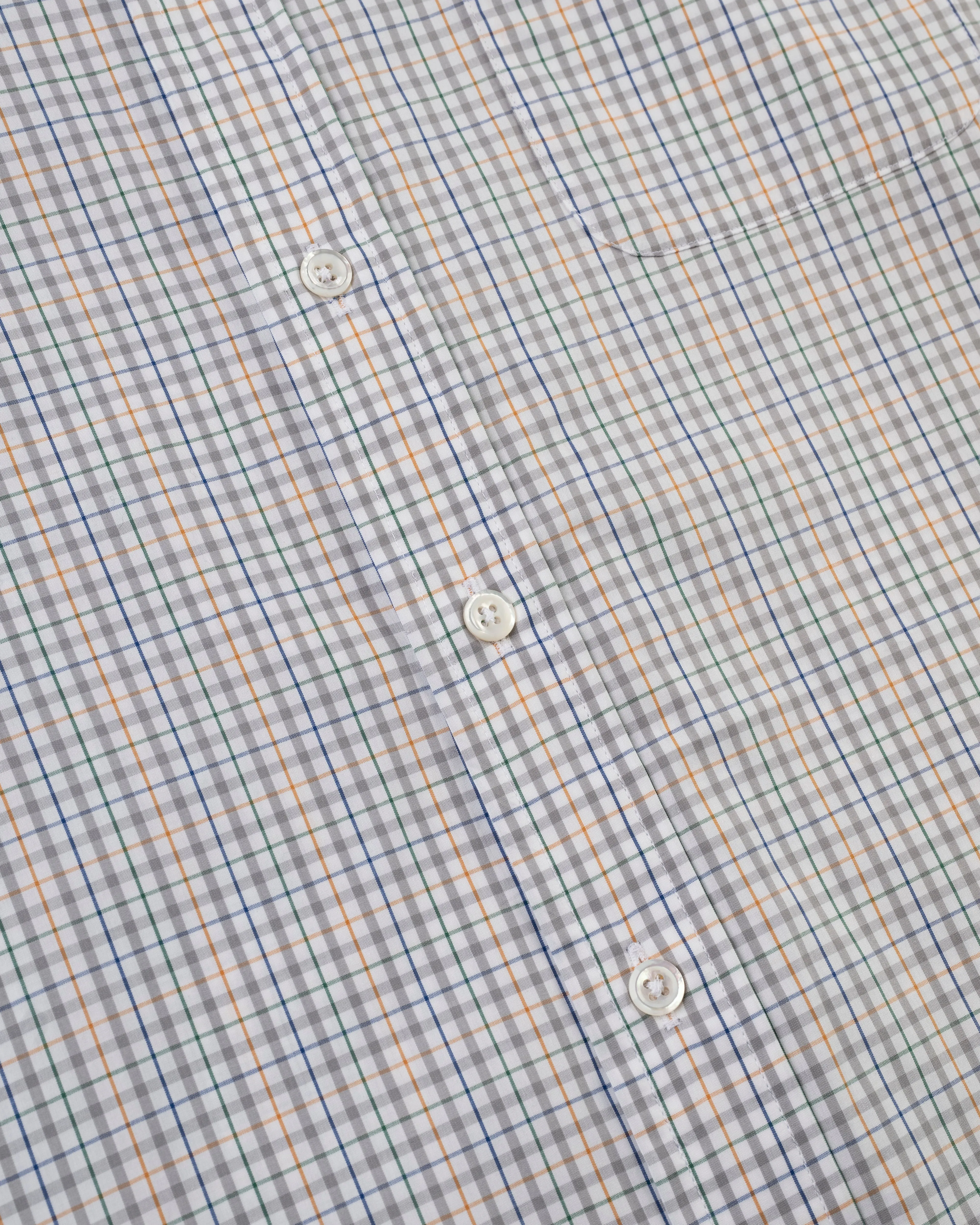 LONG SLEEVE SPORT SHIRT - GREY MULTI TATTERSALL