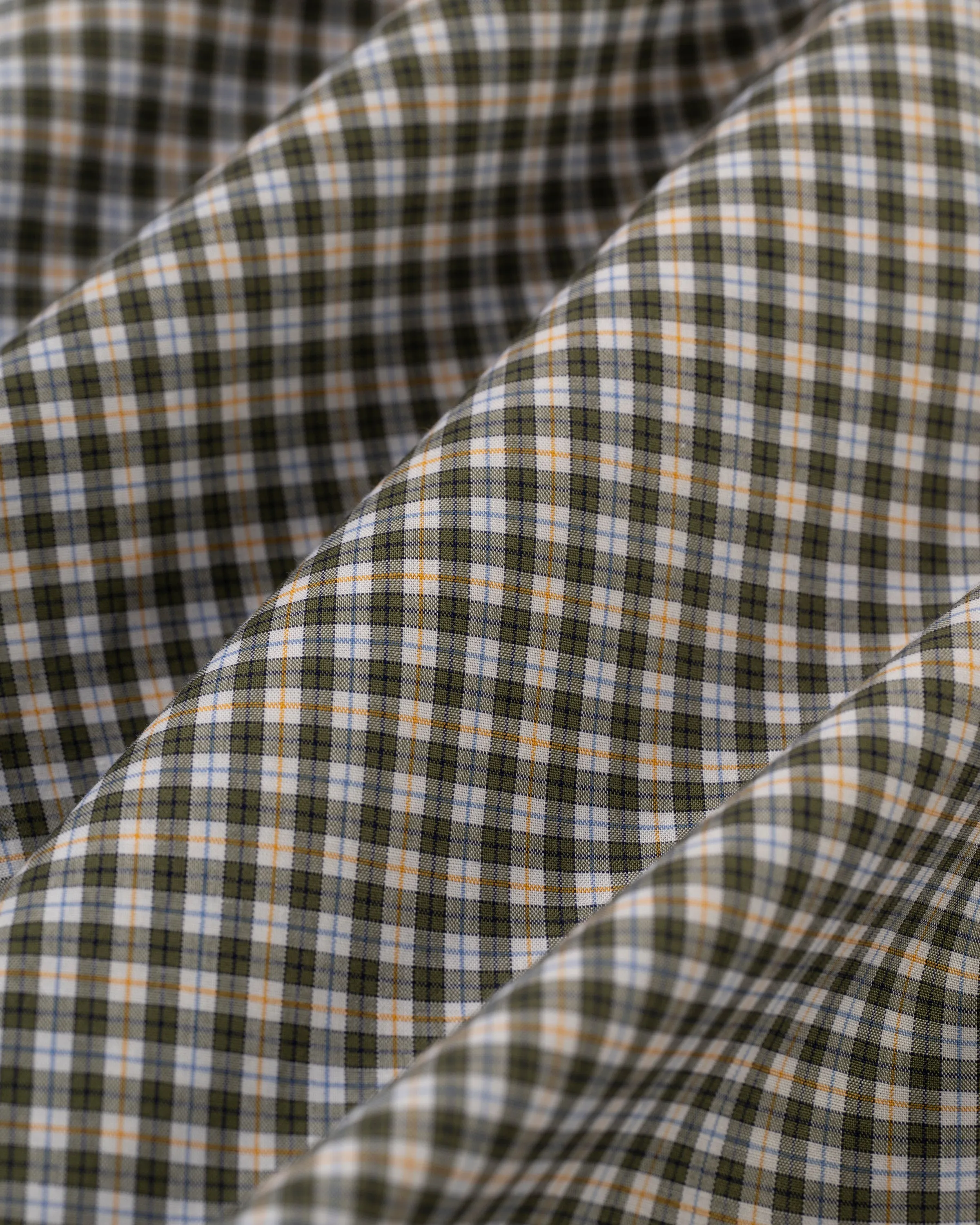 LONG SLEEVE SPORT SHIRT - NAVY WITH BLUE/ORANGE PANE