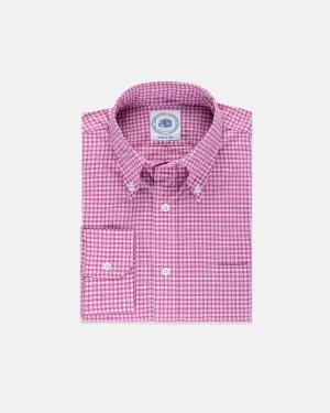 LONG SLEEVE SPORT SHIRT - PINK CHECK