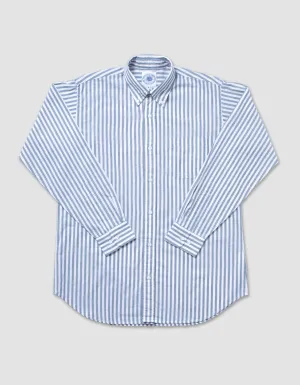 LONG SLEEVE STRIPE SHIRT - BLUE/ WHITE