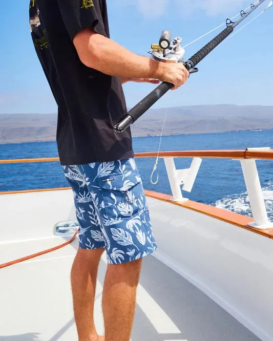 Lowtide Boardshort - Denim/White