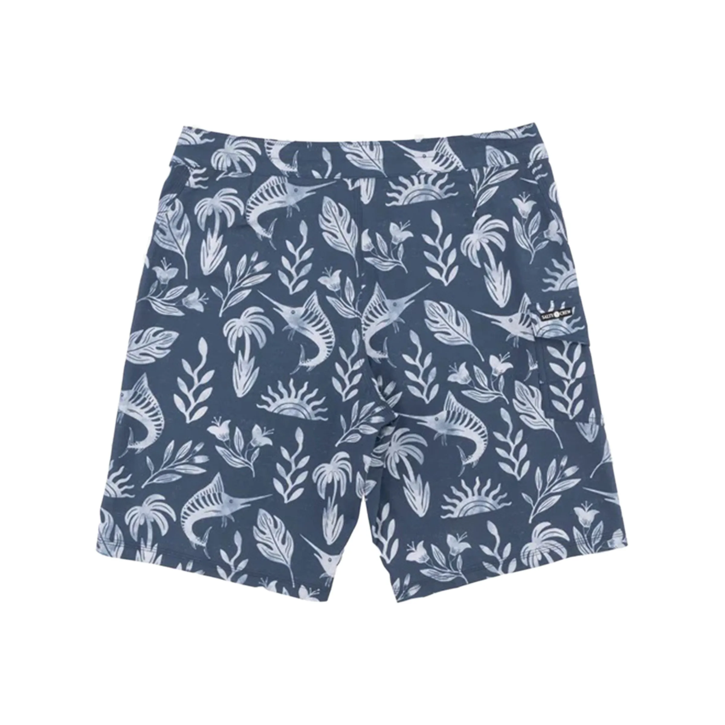 Lowtide Boardshort - Denim/White