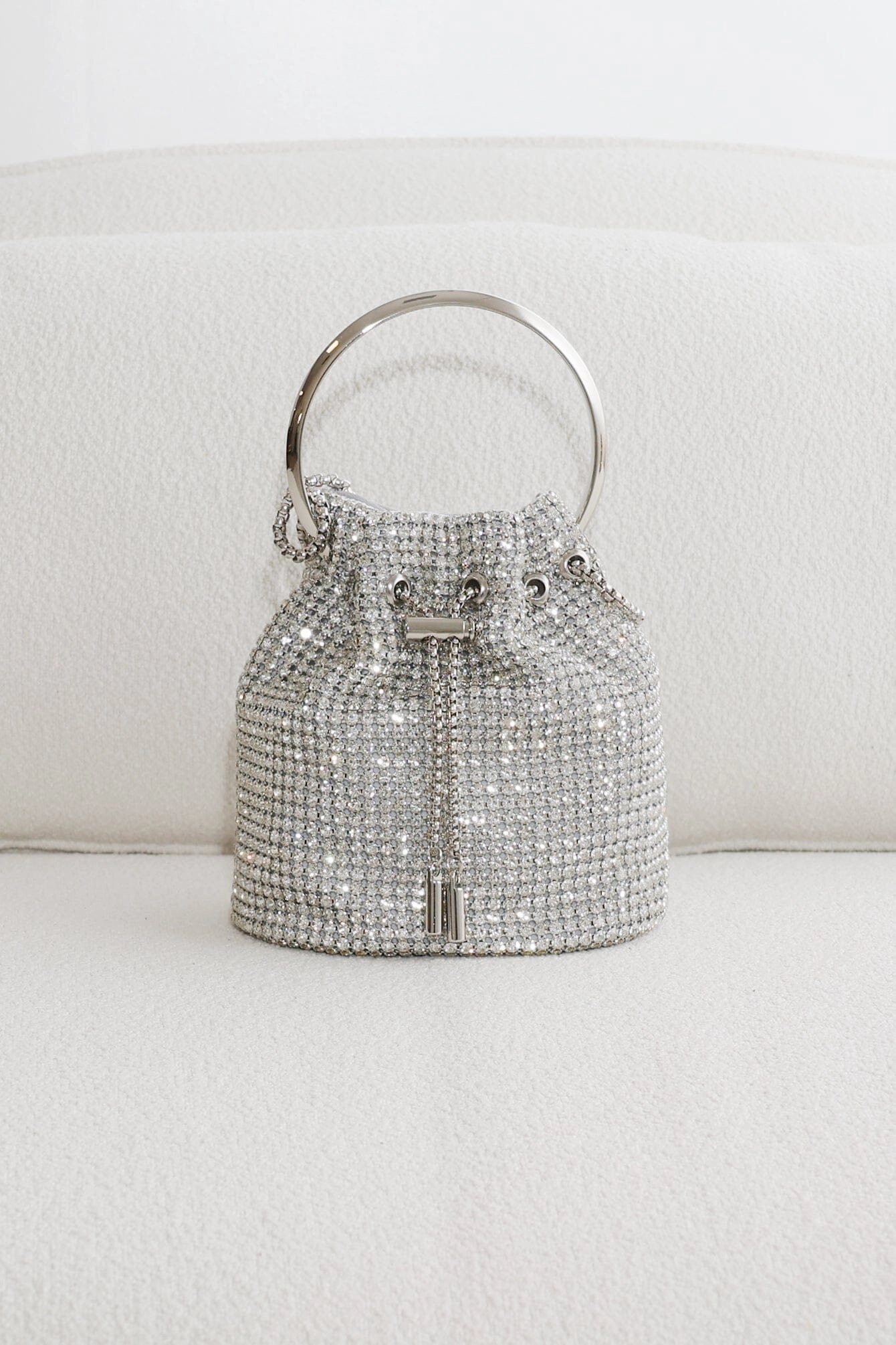 Luxury Glittering Rhinestone Drawstring Pouch