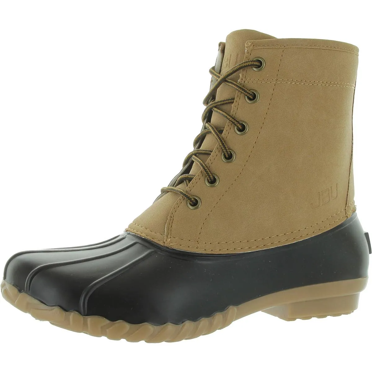 Maine Mens Faux Leather Outdoor Rain Boots