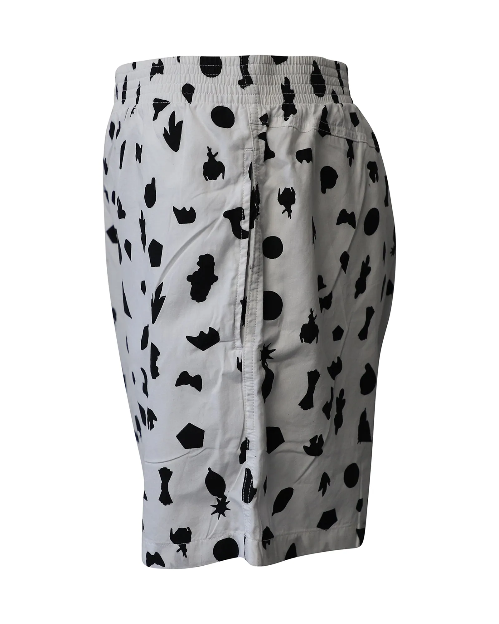 Maison Margiela Printed Shorts in Black and White