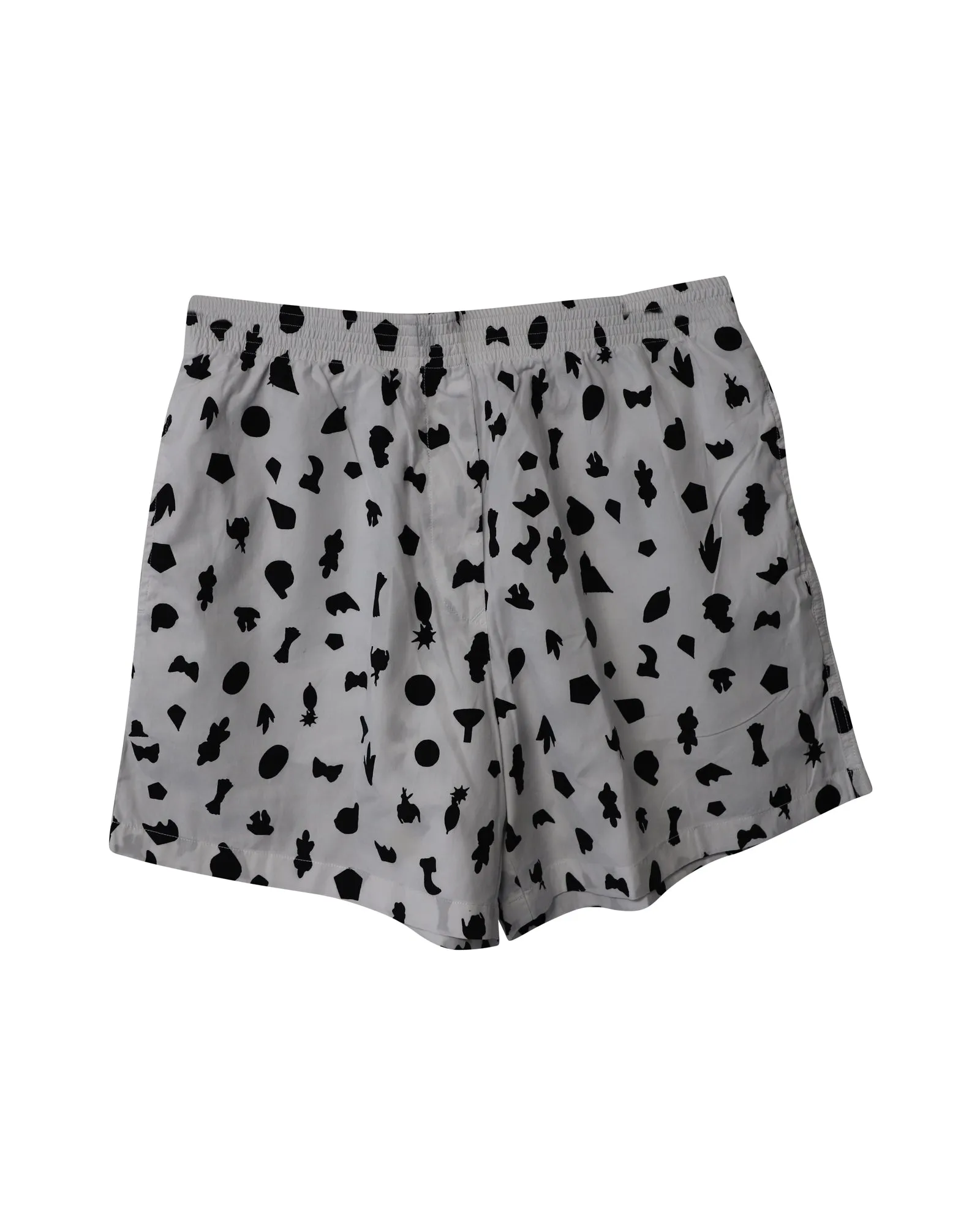 Maison Margiela Printed Shorts in Black and White