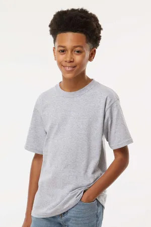 M&O Youth Gold Soft Touch Short Sleeve Crewneck T-Shirt - Athletic Grey