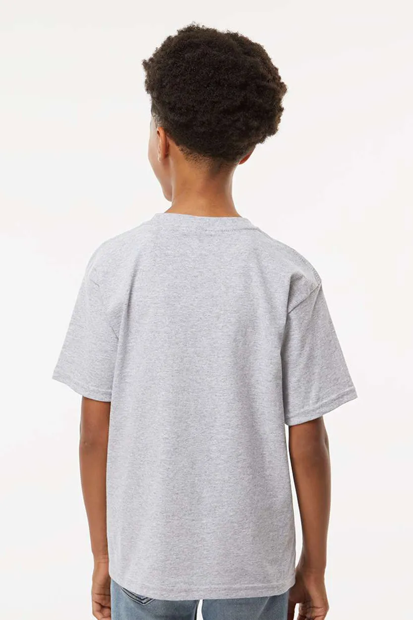 M&O Youth Gold Soft Touch Short Sleeve Crewneck T-Shirt - Athletic Grey