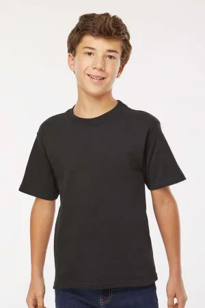 M&O Youth Gold Soft Touch Short Sleeve Crewneck T-Shirt - Black