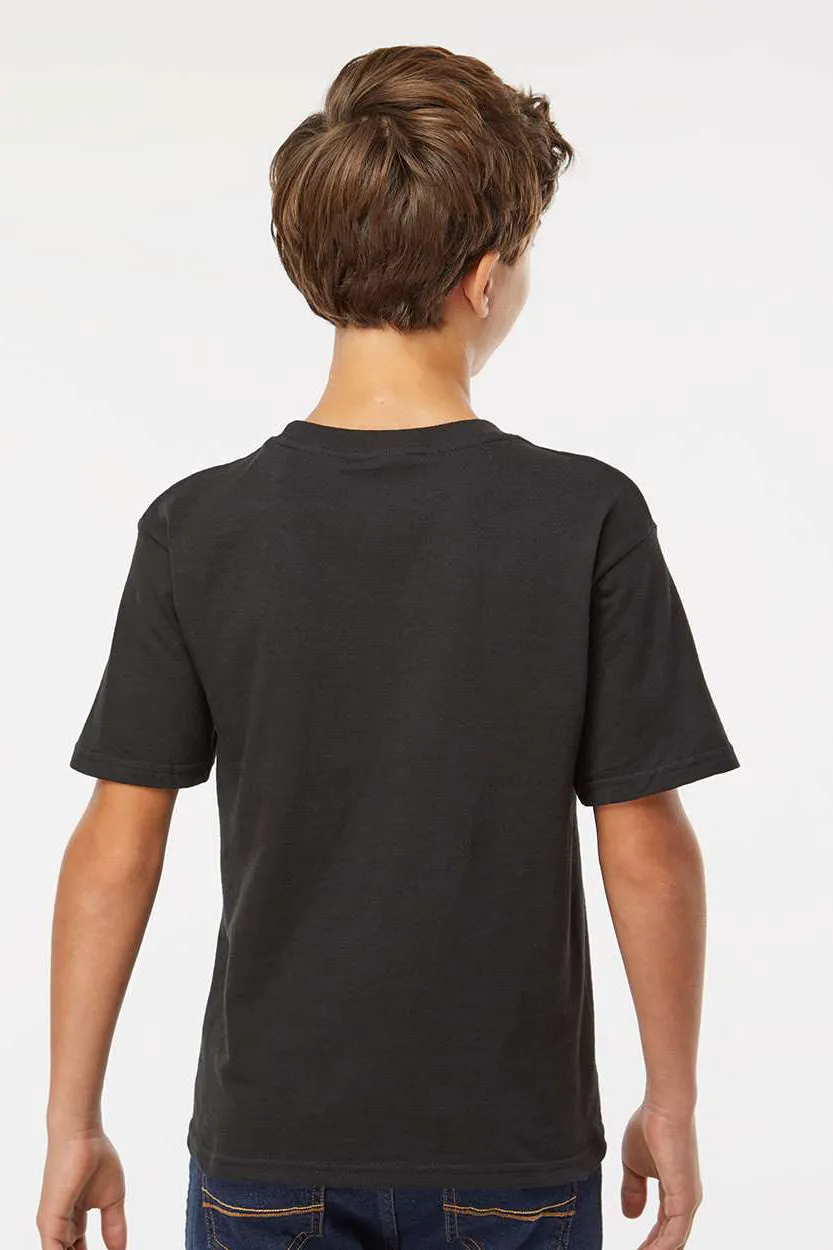 M&O Youth Gold Soft Touch Short Sleeve Crewneck T-Shirt - Black