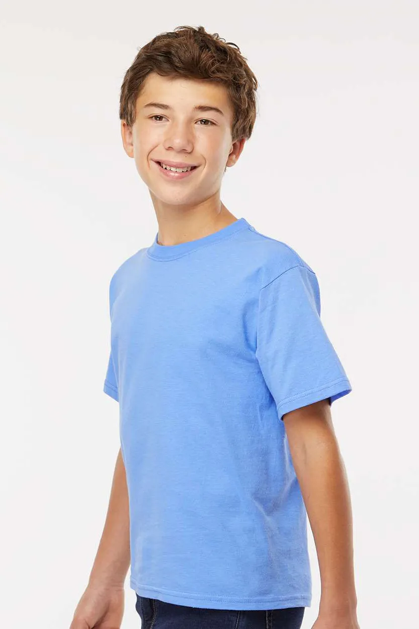 M&O Youth Gold Soft Touch Short Sleeve Crewneck T-Shirt - Carolina Blue