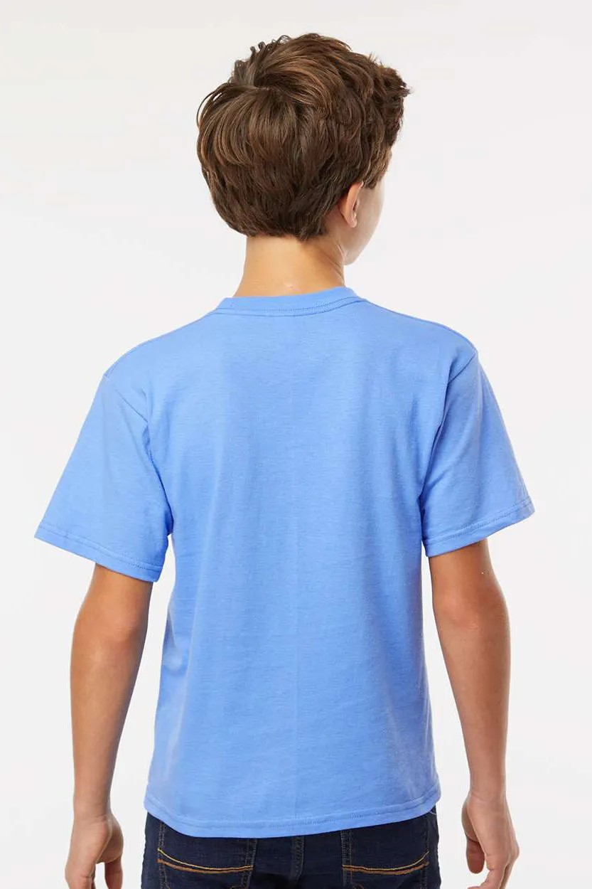 M&O Youth Gold Soft Touch Short Sleeve Crewneck T-Shirt - Carolina Blue