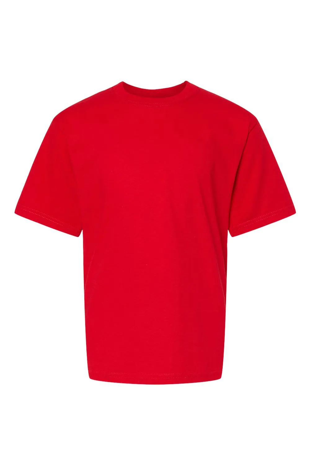 M&O Youth Gold Soft Touch Short Sleeve Crewneck T-Shirt - Deep Red