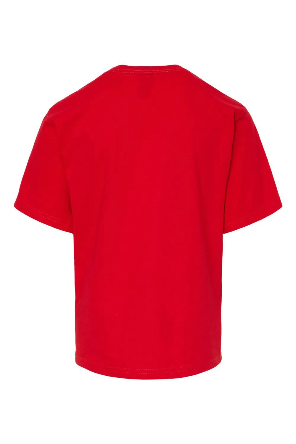 M&O Youth Gold Soft Touch Short Sleeve Crewneck T-Shirt - Deep Red