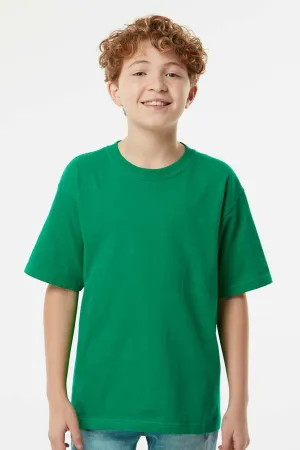 M&O Youth Gold Soft Touch Short Sleeve Crewneck T-Shirt - Fine Kelly Green