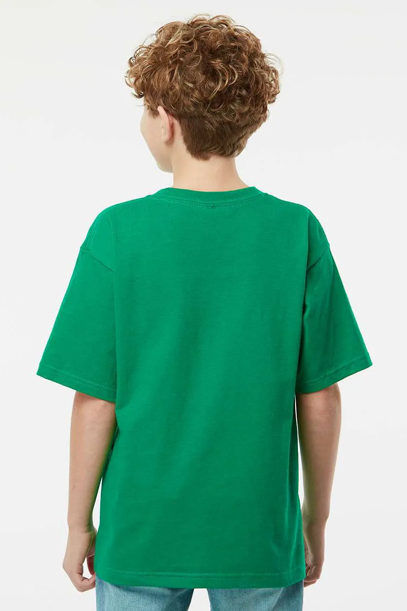 M&O Youth Gold Soft Touch Short Sleeve Crewneck T-Shirt - Fine Kelly Green