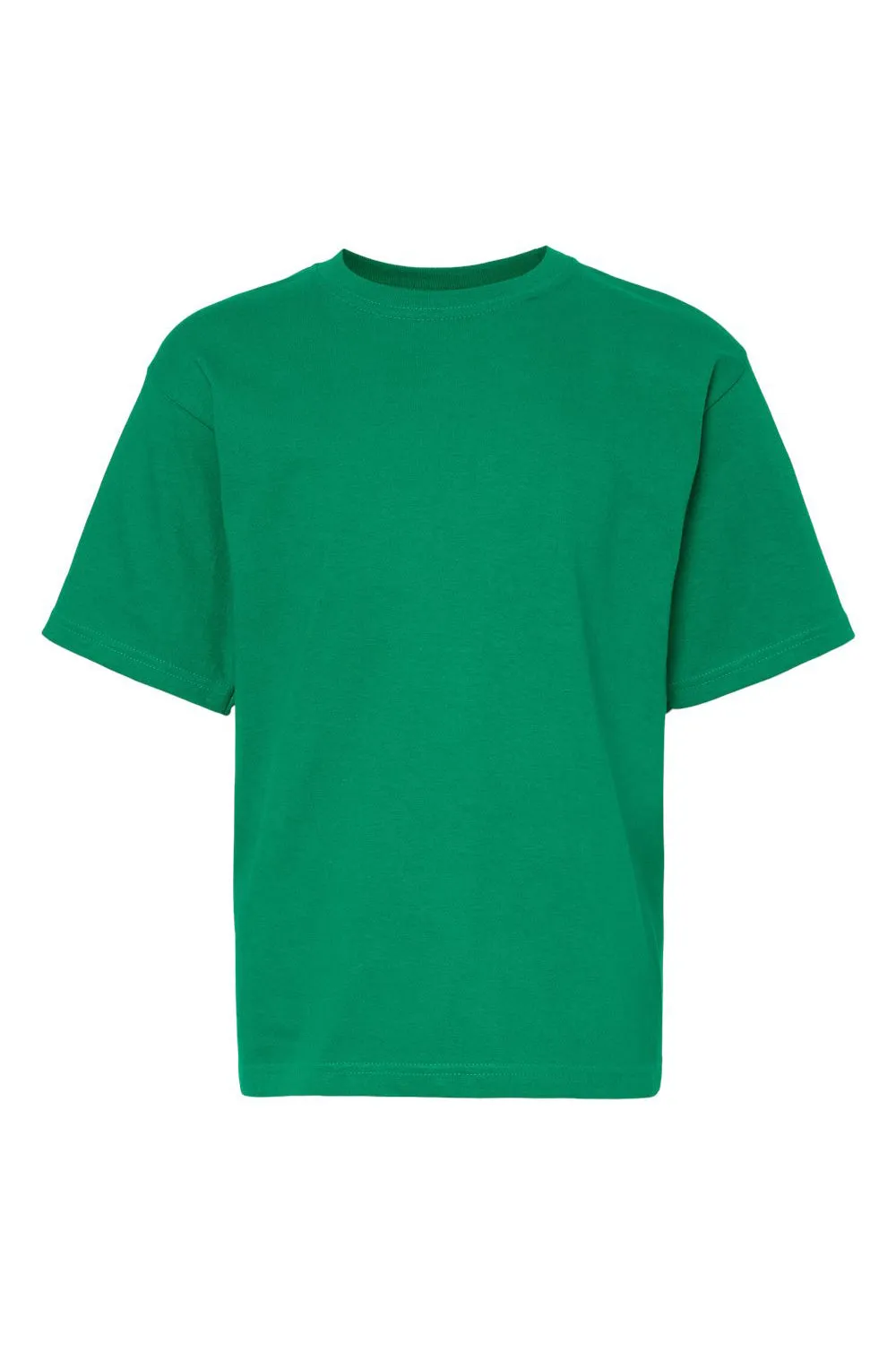 M&O Youth Gold Soft Touch Short Sleeve Crewneck T-Shirt - Fine Kelly Green