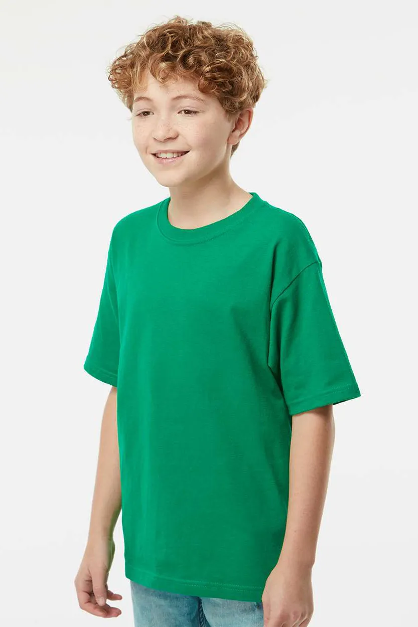M&O Youth Gold Soft Touch Short Sleeve Crewneck T-Shirt - Fine Kelly Green