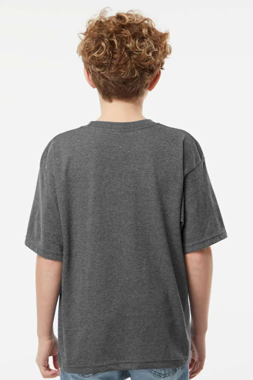 M&O Youth Gold Soft Touch Short Sleeve Crewneck T-Shirt - Heather Dark Grey