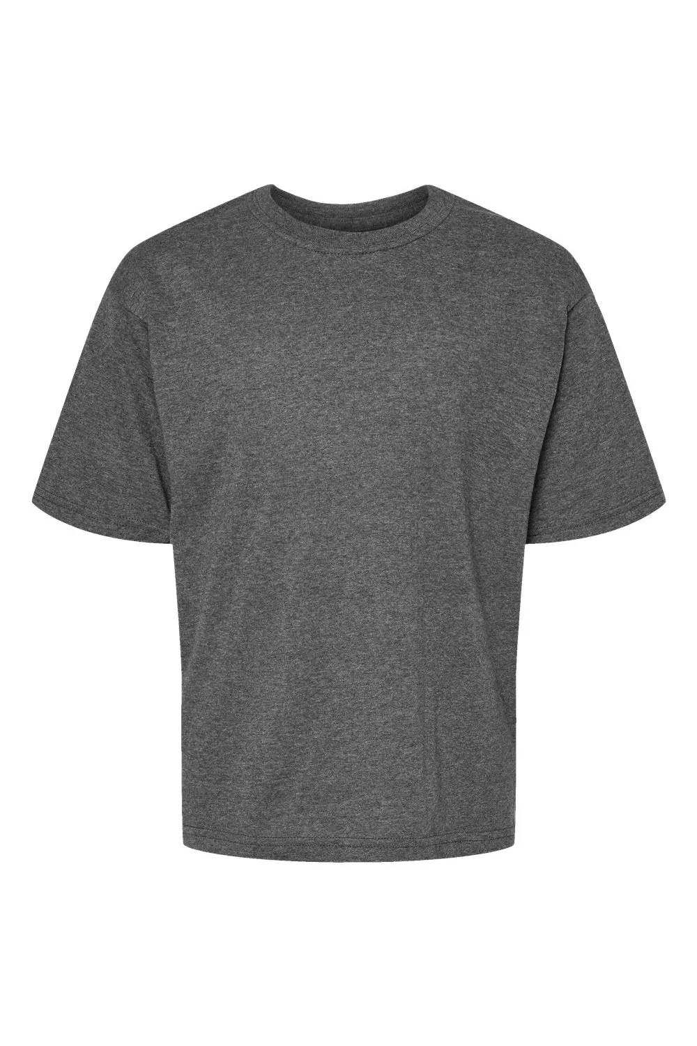 M&O Youth Gold Soft Touch Short Sleeve Crewneck T-Shirt - Heather Dark Grey
