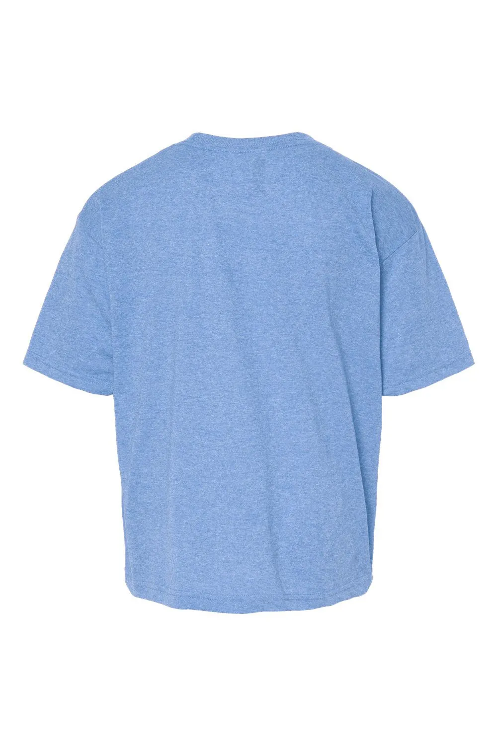 M&O Youth Gold Soft Touch Short Sleeve Crewneck T-Shirt - Heather Light Blue