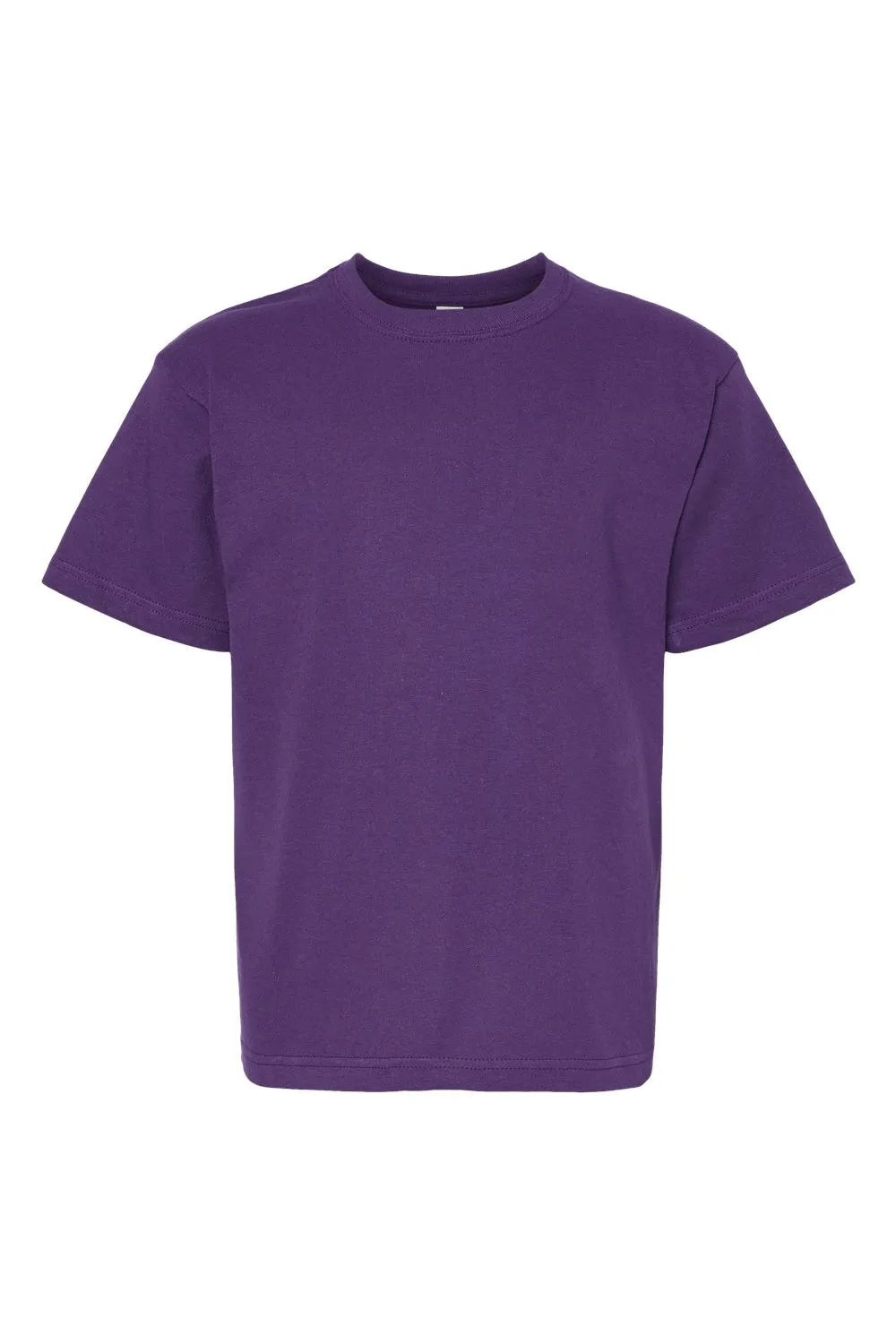 M&O Youth Gold Soft Touch Short Sleeve Crewneck T-Shirt - Purple