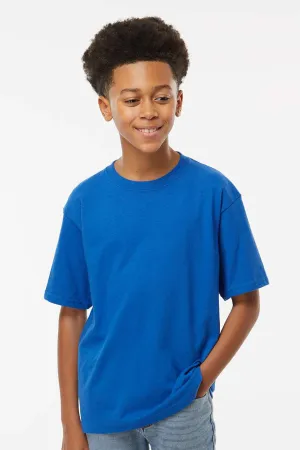 M&O Youth Gold Soft Touch Short Sleeve Crewneck T-Shirt - Royal Blue