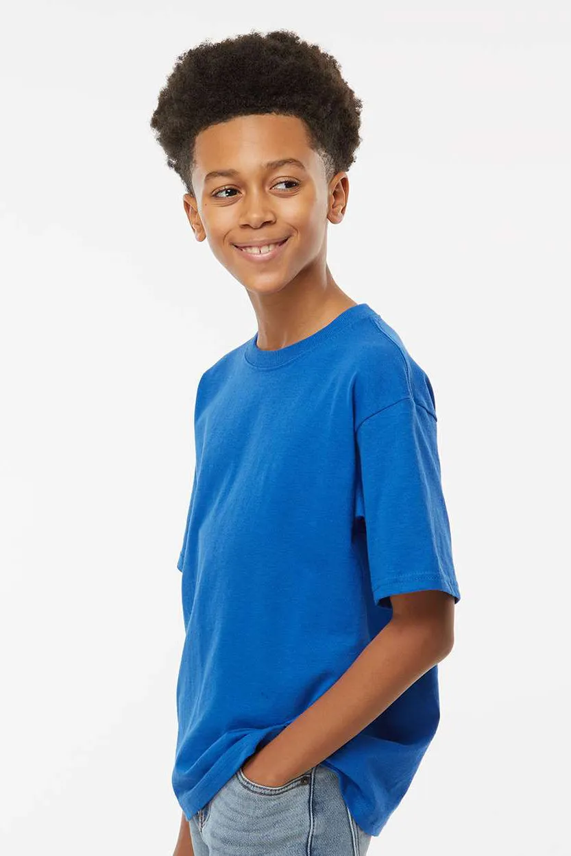 M&O Youth Gold Soft Touch Short Sleeve Crewneck T-Shirt - Royal Blue