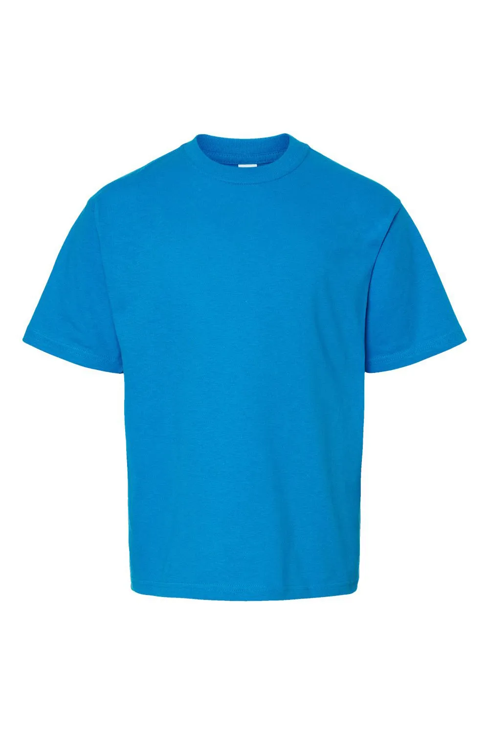M&O Youth Gold Soft Touch Short Sleeve Crewneck T-Shirt - Turquoise Blue