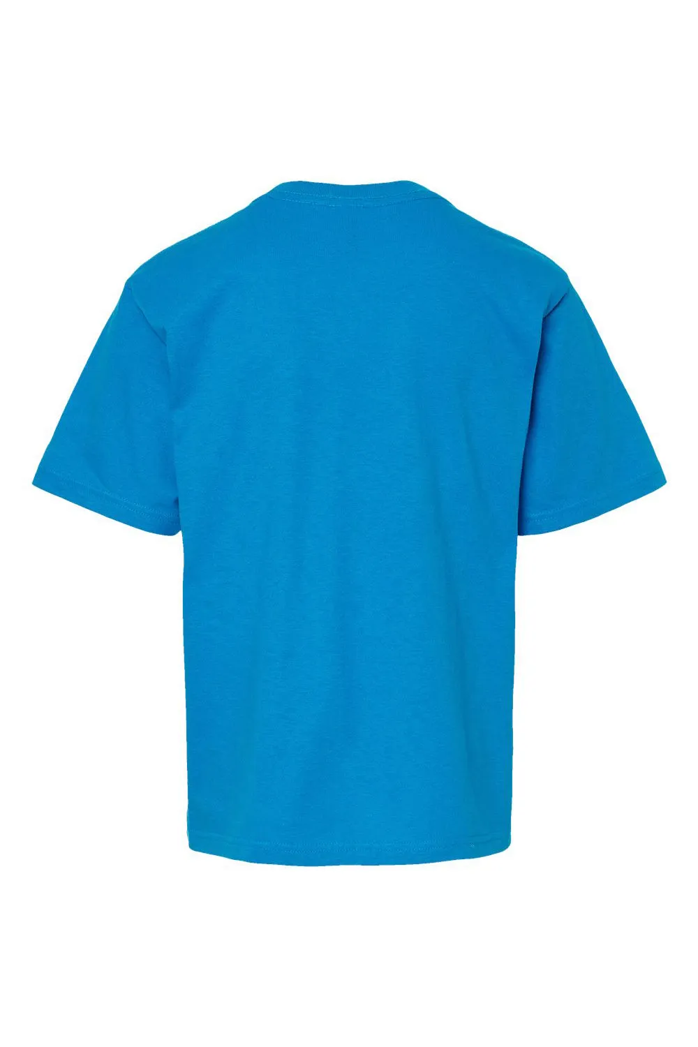 M&O Youth Gold Soft Touch Short Sleeve Crewneck T-Shirt - Turquoise Blue