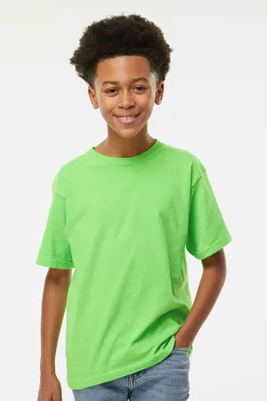 M&O Youth Gold Soft Touch Short Sleeve Crewneck T-Shirt - Vivid Lime Green