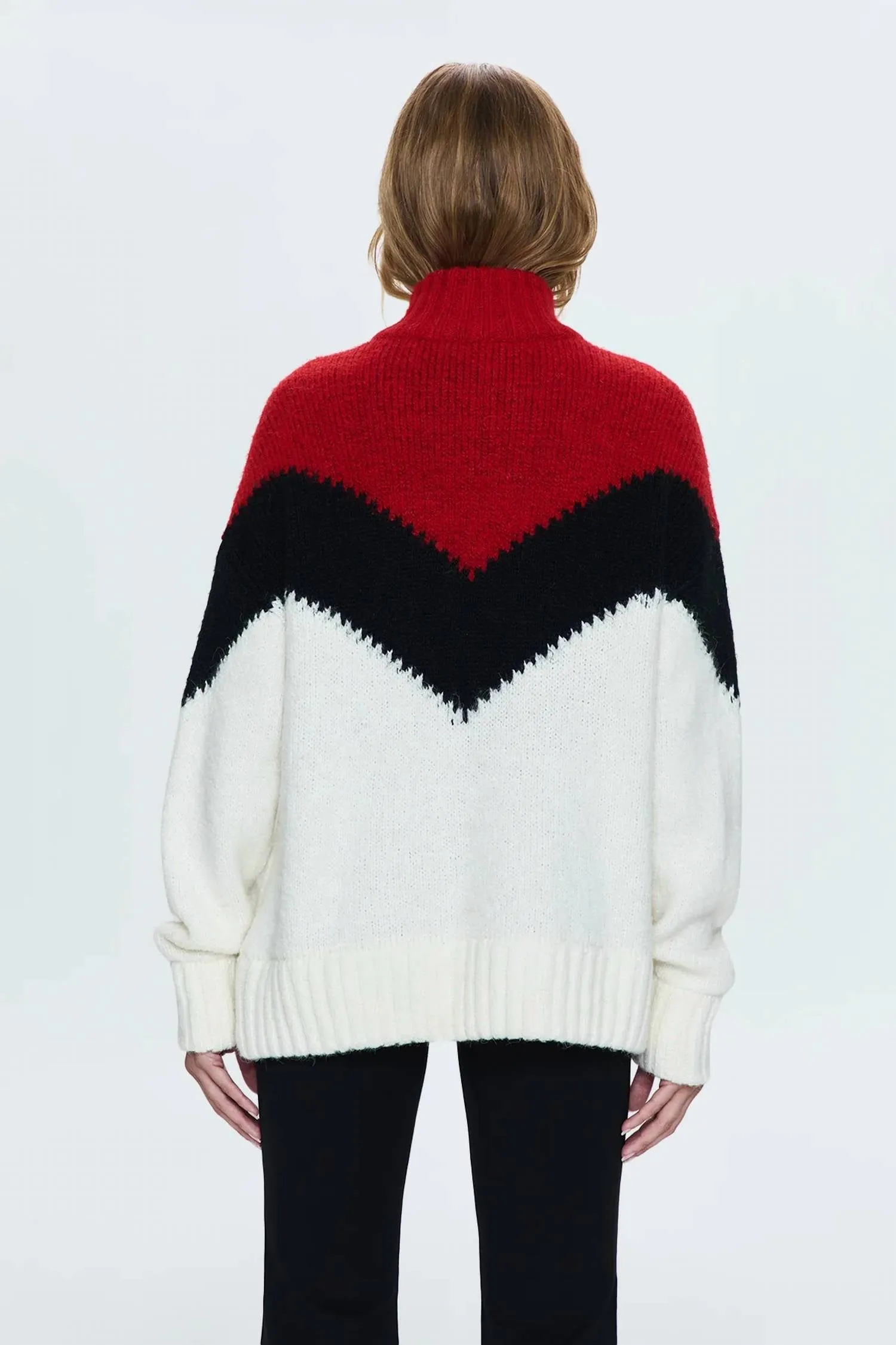 Maribel Sweater In Multi Chevron