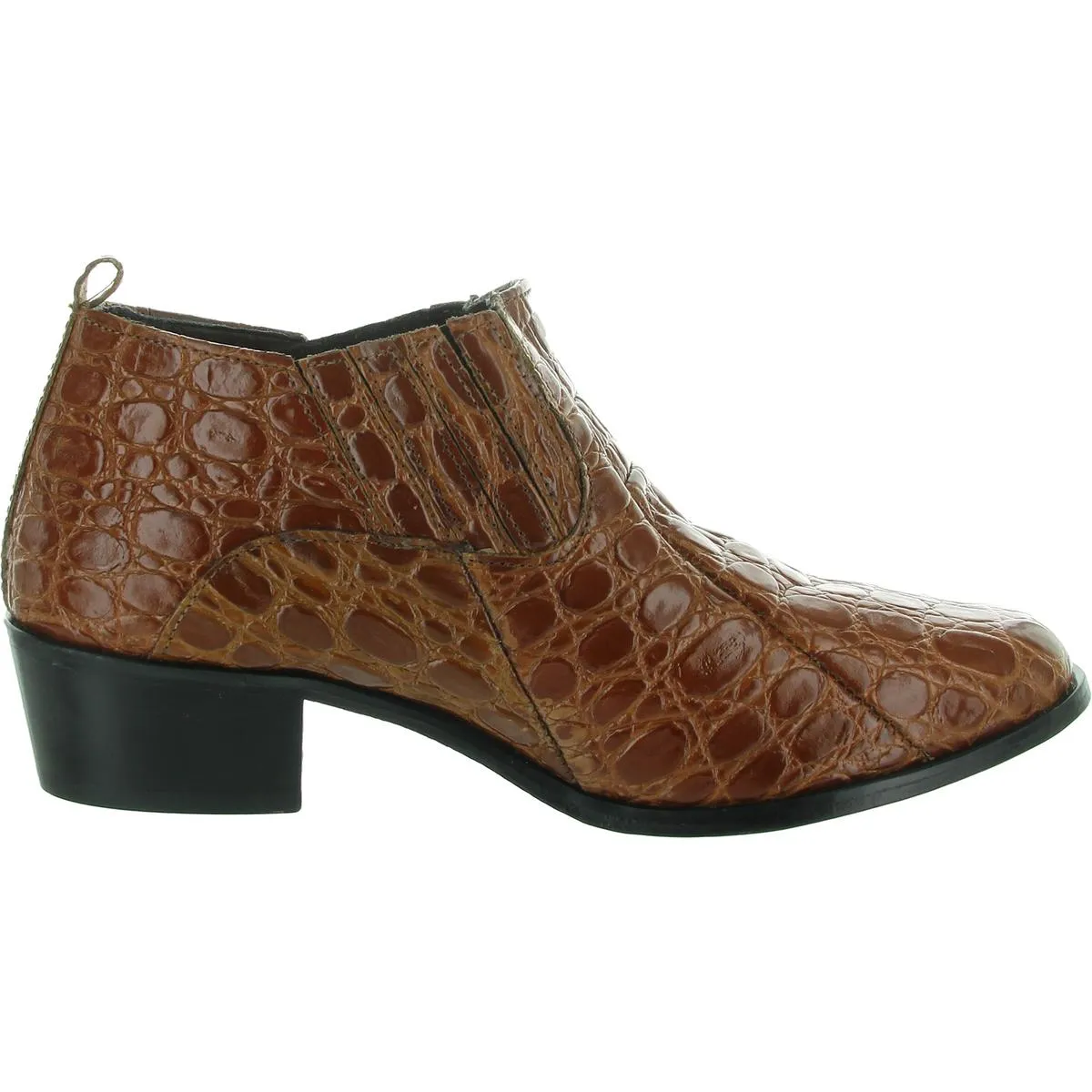 Mens Animal Print Leather Chukka Boots