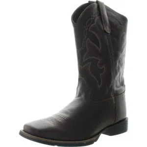 Mens Embroidered Leather Cowboy, Western Boots